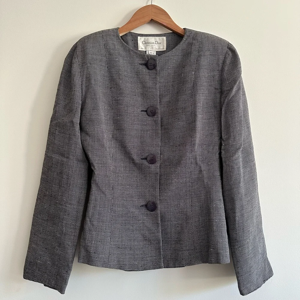 Vintage Christian Dior Blazer / Size 4 / Designer Vintage